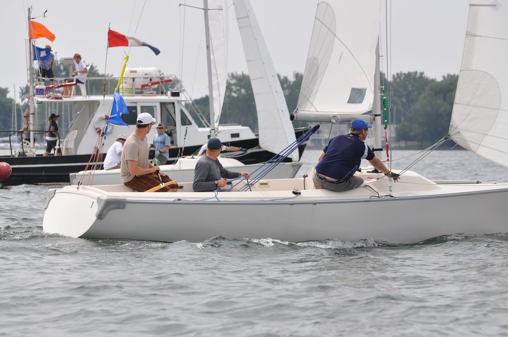 Oskar Johansson entering the box against Terry McLaughlin - York/Stolz Match Race © David Jarvis RCYC Match Racing